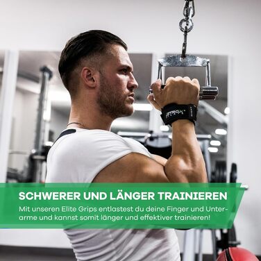 NetroxSports Hyper Grips – Ремені для тяги, фітнес-страпи для важкої атлетики, бодібілдингу, кросфіту, захист зап'ястя, універсальні для чоловіків і жінок
