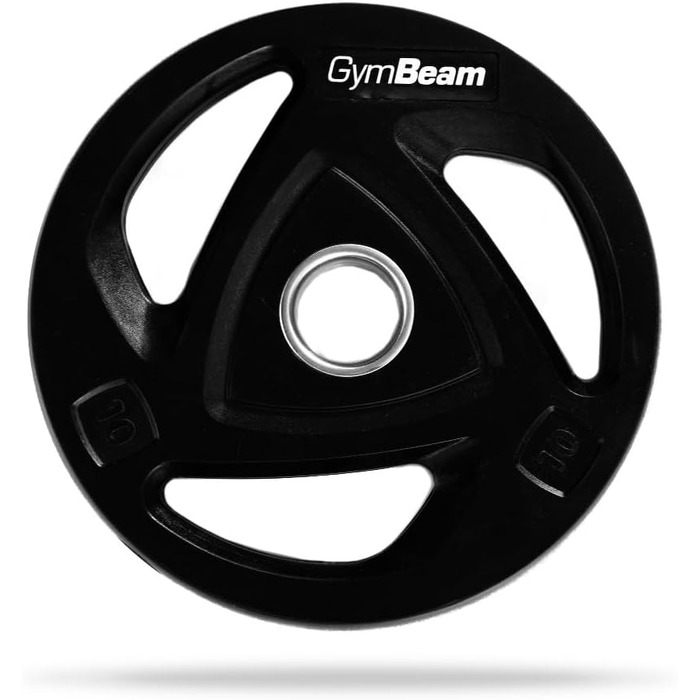 Диск для штанги GymBeam IRON 10 кг, чавунний, 51 мм, з гумовим покриттям, для силових тренувань, антикорозійний