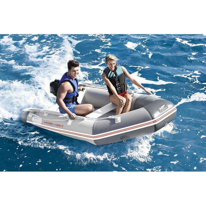Надувний човен Bestway Hydro-Force Caspian Pro 280x152x42 см для 3 дорослих і 1 дитини, комплект для спорту