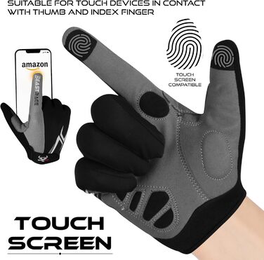 BEAST RAGE: Фінгерові велоперчатки для чоловіків та жінок, гелеві, антиковзні, амортизуючі, для важкої атлетики, фітнесу, MTB, сірі