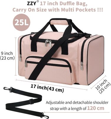 Спортивна сумка ZZY 25 л, маленька, для тренувань і подорожей, рожева