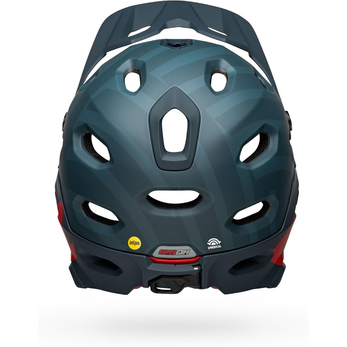 Шолом для даунхілу Bell Super DH Spherical Prime матовий синьо-червоний, розмір M