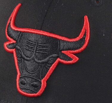 Кепка New Era Chicago Bulls чорна, 39thirty Stretch, розмір M-L