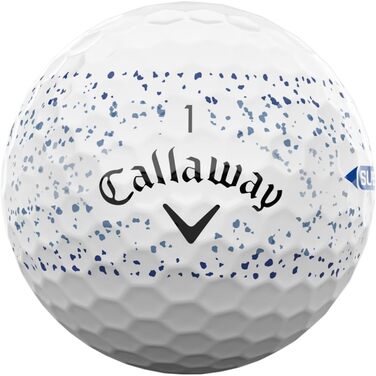 Гольф-м'ячі Callaway Supersoft Splatter 360, 2025 рік, блакитні, з розпиленням