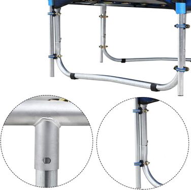 Трамплін Monzana Ø 244/305/366/426 см Комплект з сіткою, сходами, захистом краю та аксесуарами. Дитячий та садовий тромплін