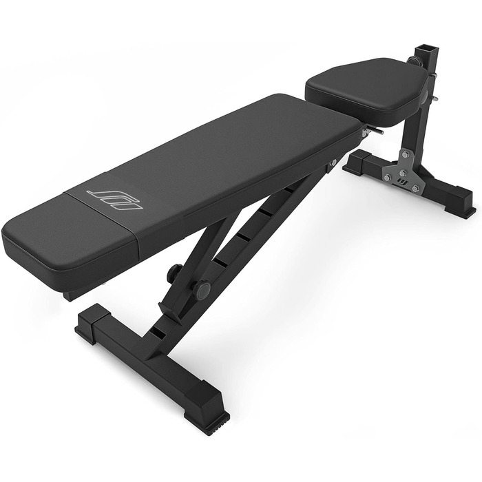 Регульована лавка для жиму Marbo Sport MS-L114, складна, чорна, виробництво ЄС
