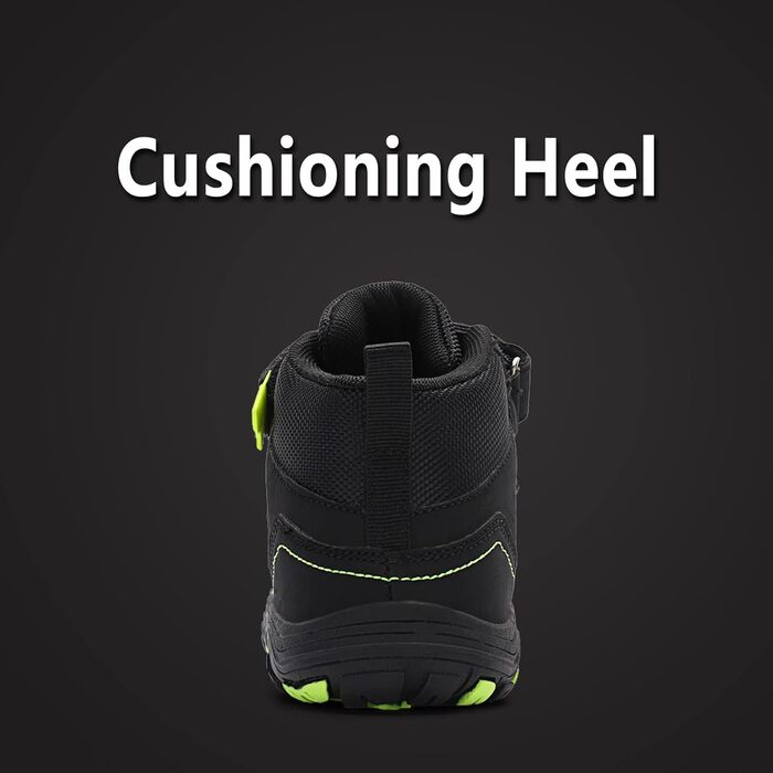 Дитячі трекінгові черевики FLIOZY - чорні, дихаючі, з антиковзкою підошвою, розмір 28 EU