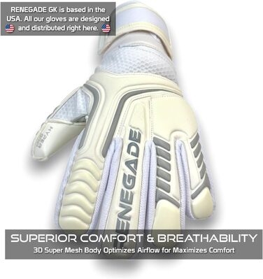Воротарські рукавички Renegade GK Vulcan Microbe-Guard Pro-Tek (розміри 6-11, 4 стилі, 3 рівень) | Hyper Grip 3.5+3мм | Для дорослих, молоді, дітей