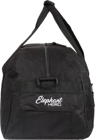 Жіноча спортивна сумка Elephant Signature з відділенням для взуття 47 см + манікюрний набір Butterfly Pink (чорно-малиновий)