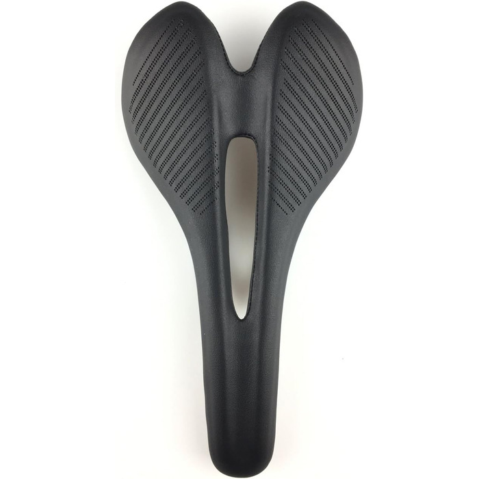 Велосідельний штир PLATT Carbon Superleicht: спортивний, для шосейного, трекінгового та гірського велосипеда, чорний, з шкіряним покриттям