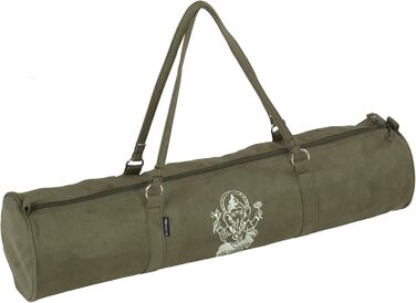 Сумка для йоги Yogistar Yogibag Style, велюр, 69 см, оливкова, Art Collection, на блискавці