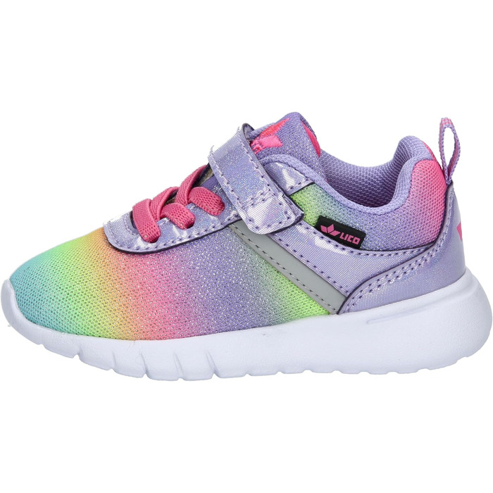 Дитячі капці-кеди Lico Kinder Cakes Vs – унісекс, 24 EU, фіолетово-рожево-блакитні