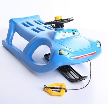 Дитячі санчата Zigi-Zet Control з пластику, з тяговим тросом та керуванням, 2 кольори (блакитний)