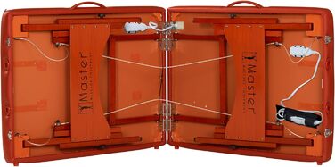 Складний масажний стіл Master Massage Fairlane 71 см з деревини з підігрівом ThermaTop, регульований, переносний, косметологічне ліжко, сумка в комплекті