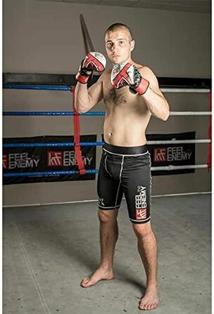 Боксерські рукавички KRF Feel The Enemy Unisex для дорослих, гелеві Super Eva, 7oz
