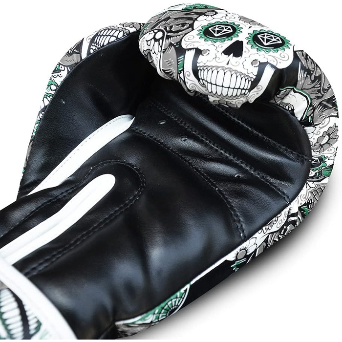 Боксерські рукавички BUDDHA FIGHT WEAR 12 Oz, чорні, для муай тай та кікбоксингу, високоякісна еко-шкіра, GS-3 захист