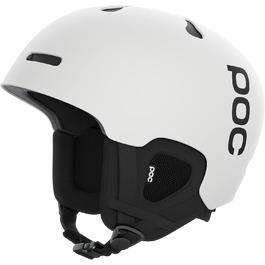 Сноубордичний та лижний шолом POC Auric Cut Matt White XL-XXL (59-62 см), добре вентильований, регульований, універсальний захист для катання на трасі та поза нею