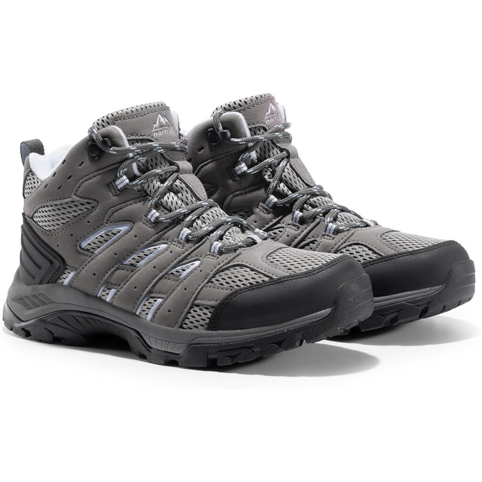 Черевики для піших прогулянок NORTIV 8 жіночі, 39 EU, темно-сірий замш