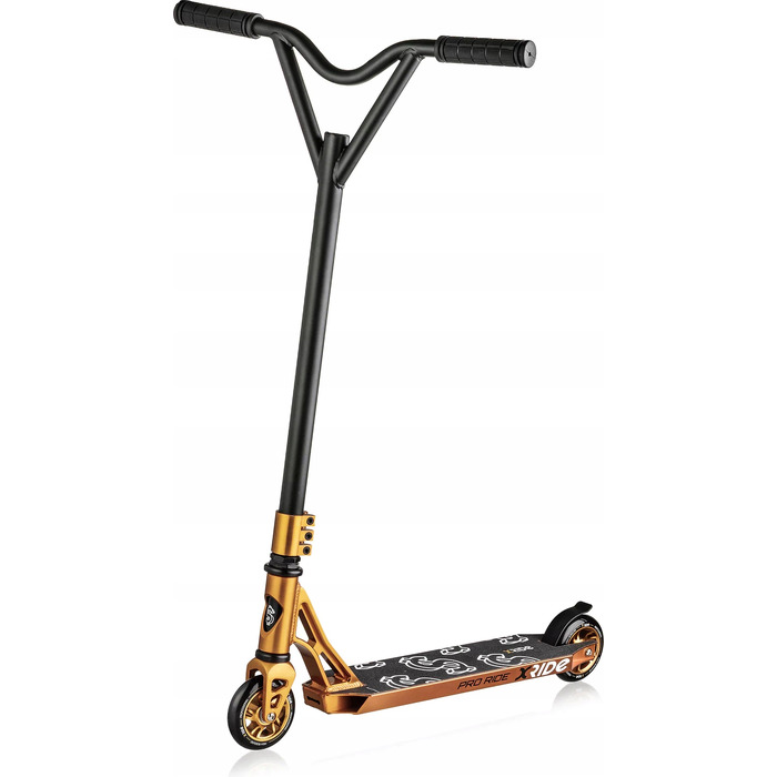 Професійний трюковий самокат Xride ST1000 Gold, золотий