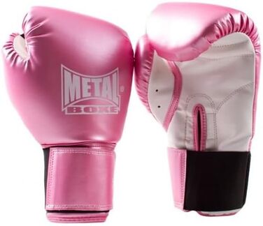 Боксерські рукавички Metal Boxe 6 унцій рожеві для жінок