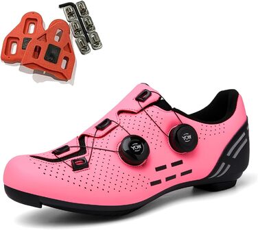 Жіночі велотуфлі SDEQA для Peloton, Look, SPD, SPD-SL, Delta Lock. Рожеві, 40 EU