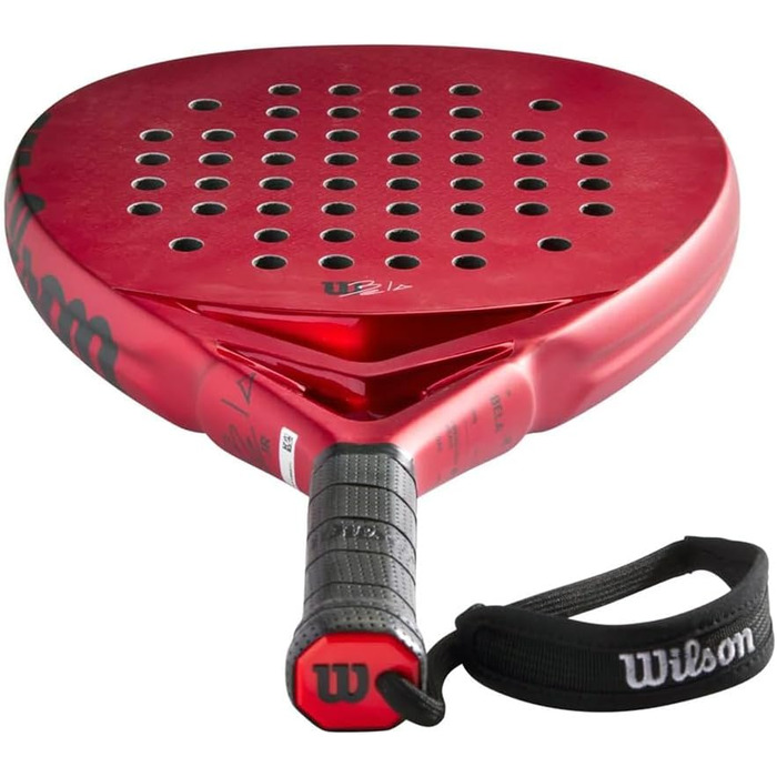 Дитяча падельна ракетка Wilson Bela Junior V2, скловолокно/EVA, червона/чорна, 4'