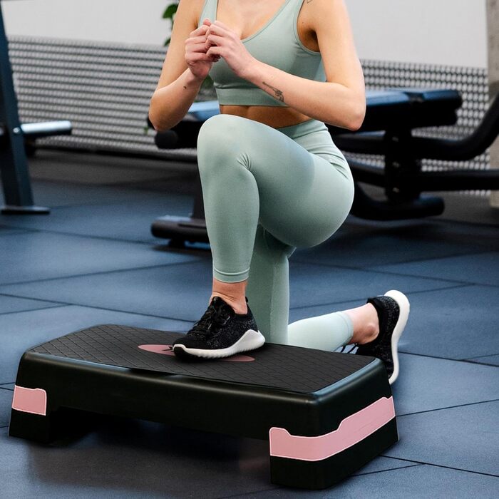 Queenfit Step платформа для аеробіки - регульована фітнес-платформа для дому, 2-рівнева