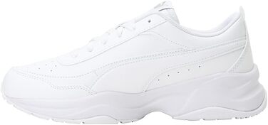 Жіночі кеди PUMA Cilia Mode White Silver — базові модні кросівки, білі зі сріблястими деталями, розмір 38 EU