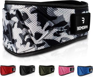 Пояс для важкої атлетики BIOMORPH Military Camo M 90 см – для пауерліфтингу, кросфіту, бодібілдингу, унісекс