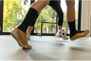 SKLZ Pro Mini-Tor: міні-ворота для футболу, м'який м'яч 12.7 см, легка збірка, білий/жовтий колір