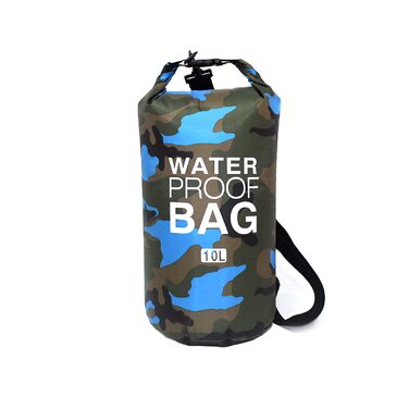 Водонепроникна сумка-мішок Dry Bag 10L/20L з регульованим плечовим ременем для плавання, рафтингу, кемпінгу, риболовлі, катання на човні, піших прогулянок та каякінгу (Світло-блакитний, 10L)