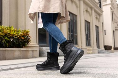 Чоботи зимові жіночі DANNTO, чорні, 41 EU, теплі, з підкладкою, непромокаючі