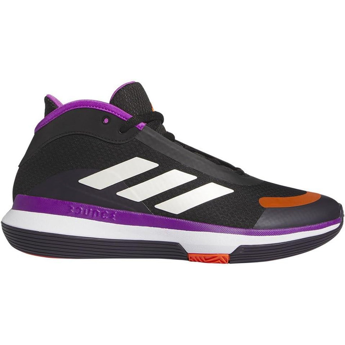 Кросівки Adidas Bounce Legends Low Unisex для баскетболу (44 2/3 EU, чорний/фіолетовий/чорний)