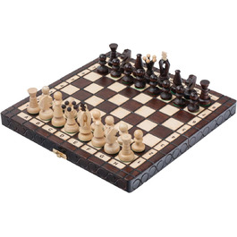 Шахи ROYAL Master of Chess, дерев'яні, ручної роботи, 35 см, з фігурами, великий шаховий набір для дітей і дорослих