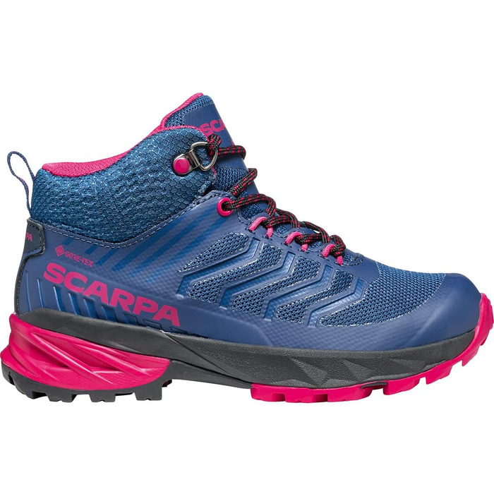 Дитячі трекінгові черевики Scarpa Kinder Rush Mid GTX (28 EU, Blue Fuxia)