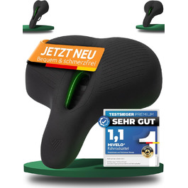 Велосипедне сідло MIVELO Comfort PRO з меморі піною, дихаюче, зручне та ергономічне, для чоловіків і жінок, для міських велосипедів