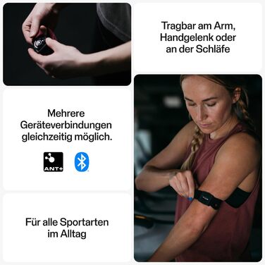 Polar Verity Sense – пульсометр-браслет з оптичним датчиком – ANT+ Dual Bluetooth – для спорту, з однією кнопкою – сумісний з Peloton, Endomondo, Zwift та іншими