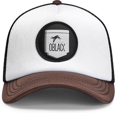 Чоловіча бейсболка-тракер Oblack Classic Total Black, коричнева, універсальний розмір