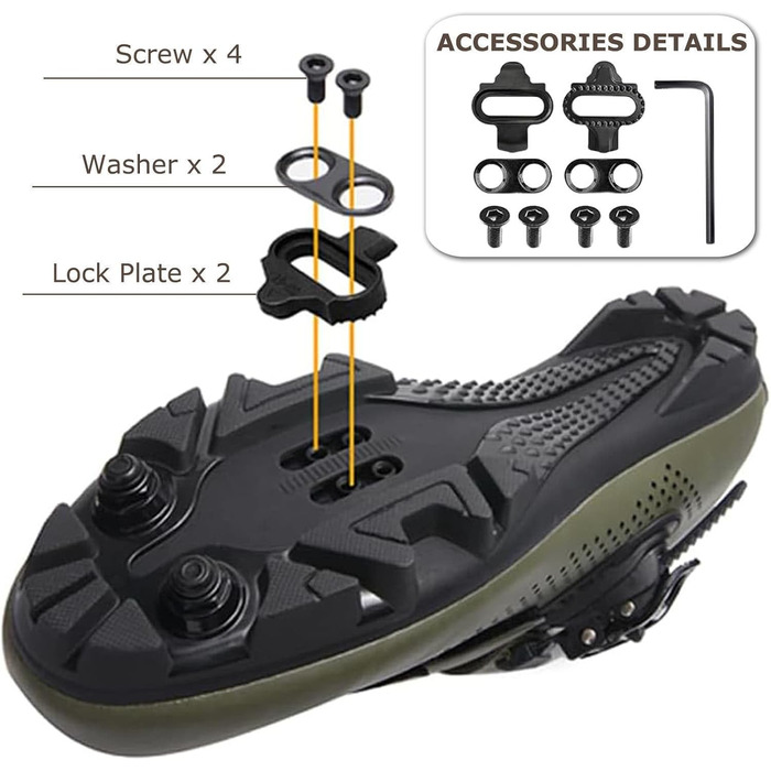 Велотуфлі MTB SPD для гірського велосипеда, чоловічі/жіночі, розмір EU 36-47, з поворотним ремінним затискачем, з болтами та шипами, дихаючі, сірого кольору, розмір EU 45