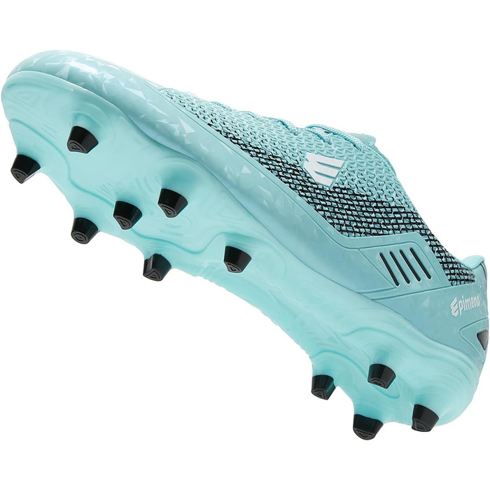Чоловічі футбольні бутси для гри на траві, легкі, з покращеним зчепленням та комфортом (36 EU, Аквамарин Чорний)