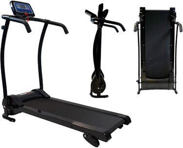 Біговий доріжка MAXOfit MF-17 для дому: складаний, тихий електромотор 1-10 км/год, 12 програм, LCD-дисплей