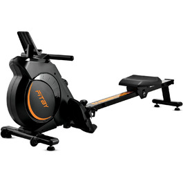 Гребний тренажер Fitby для дому - складаний, з магнітним опором, 16 рівнів навантаження, LCD-дисплей, до 150 кг, чорний