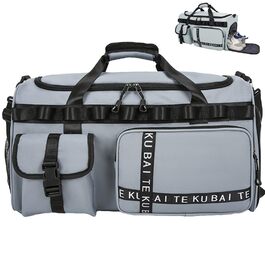 Спортивна сумка для подорожей унісекс 65Л, водонепроникна дорожня сумка з відділенням для взуття та мокрих речей, велика сумка для фітнесу та спорту (Cyan)