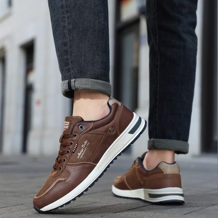 ARRIGO BELLO Кросівки чоловічі: кросівки для активного відпочинку, робочі кросівки, Outdoor, легкі, для ходьби, розмір 41-46 (D Коричневий, 42 EU)