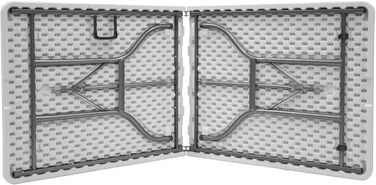 Складаний туристичний стіл Blumixx 180x74x74 - Легкий, стабільний, для кемпінгу, саду, балкону, фестивалів та відпочинку на природі. Погодні умови, 1 шт.