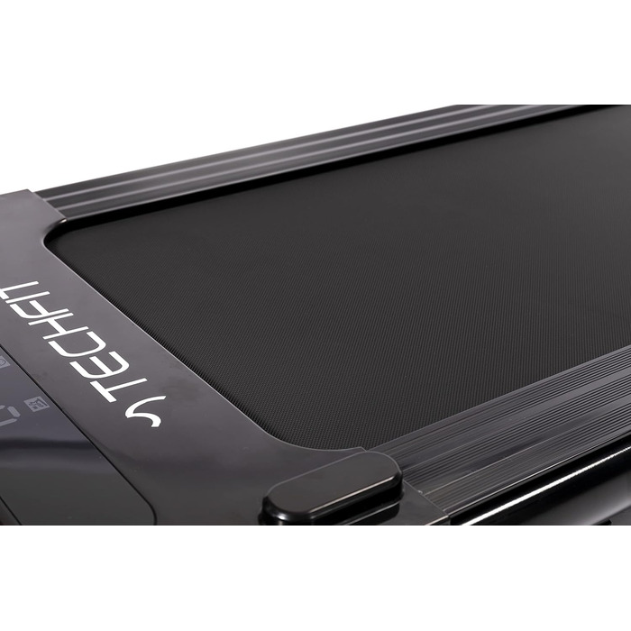 Електрична бігова доріжка TechFit WP-500 для дому, складана, 2 к.с., 6 програм, 16 швидкостей до 7 км/год, LCD-дисплей, чорна, універсальний розмір