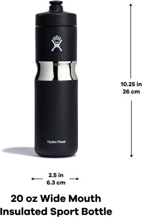 Термобутилка Hydro Flask 20oz Wide Mouth Indigo, спортивна, ізольована