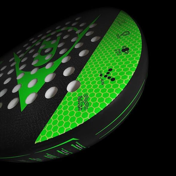 Падел ракетка DUNLOP Boost, універсальний розмір, чорна/зелена
