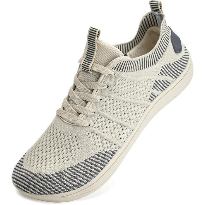 Легкі дихаючі кросівки IceUnicorn для широкої стопи: жіночі та чоловічі, zero-drop, для активного відпочинку, розмір 39 EU, колір 555beige