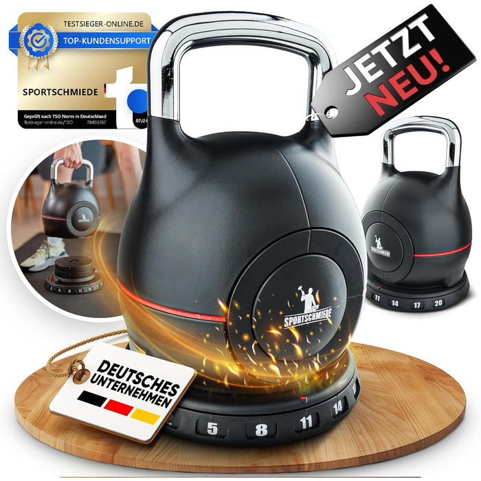 Набір гантелей-гир замінної ваги для дому та фітнесу. Вага: 2, 5, 8, 11, 14, 17, 20 кг. Чорний колір.